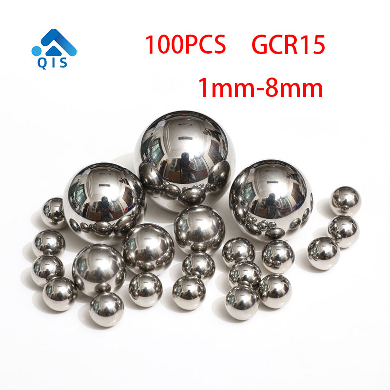 ชุดแบริ่งลูกเหล็ก GCR15 ความแม่นยําสูง 100 PCS ขนาด 1mm - 8mm สำหรับระบบส่งกำลังและอะไหล่จักรยาน
