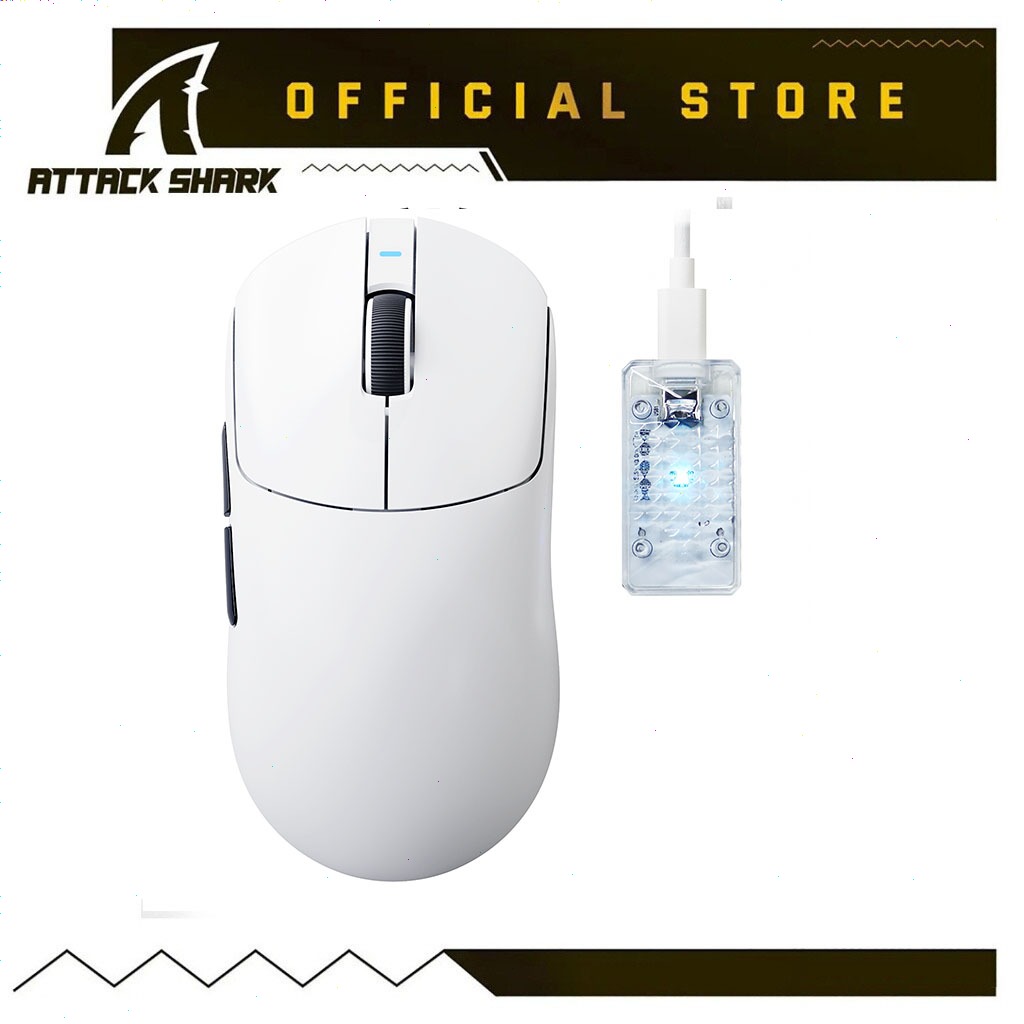 ATTACK SHARK X8 Ultimate เมาส์สําหรับเล่นเกมไร้สาย,PAW3950MAX 42K DPI Sensor,Nordic 54L15 MCU,ไร้สาย/แบบมีสายDual 8K Polling