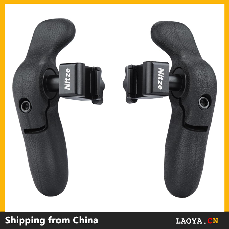 Nitze PA32C Side Handle Kit with NATO Clamp, 360° Adjustable NATO Side Handles for Smartphone / Monitor / Camera Cages ชุดแฮนด์ข้าง พร้อมแคลมป์ มือจับด้านข้าง นาโต้ แบบปรับได้ สําหรับสมาร์ทโฟน / เฝ้าสังเกต / กรงกล้อง