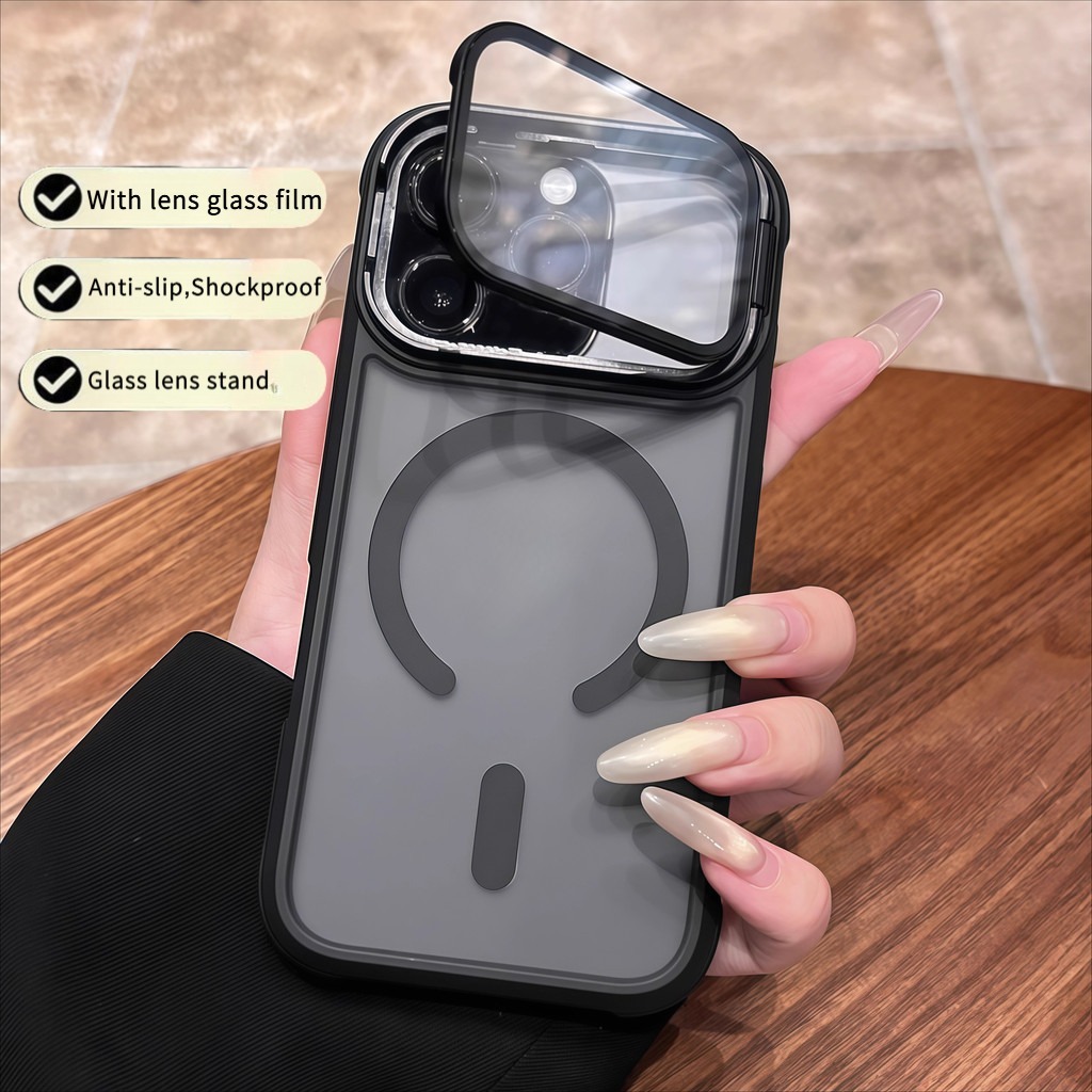 Strong Magnetic ขายึดกระจกการป้องกันกล้องเคสโทรศัพท์สําหรับ iPhone 17 16 15 14 13 12 11 Pro Max