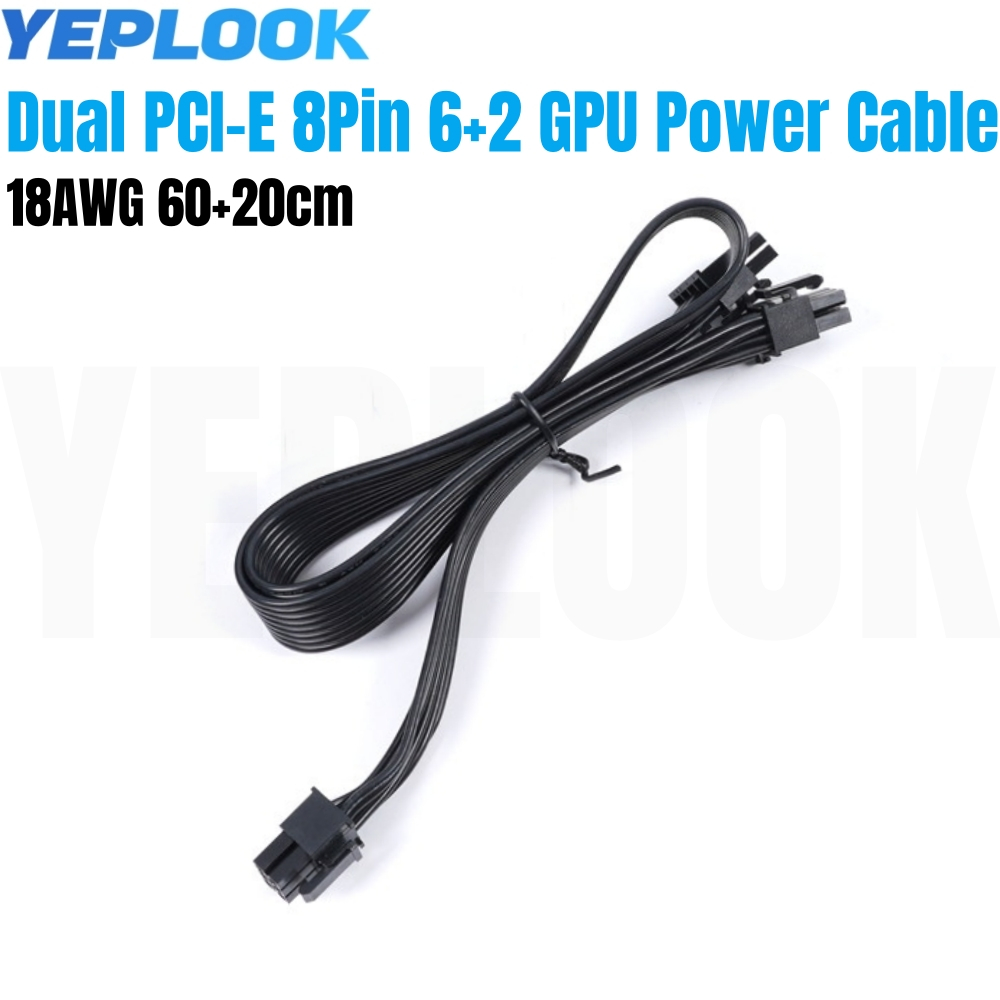 PCI-e Dual 8Pin 6+2Pin GPU กราฟิกการ์ดสายไฟสําหรับ Corsair CX430, CX450, CX500, CX600, CX650, CX750 