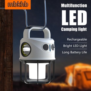 MBKHB hiking essentials rechargeable LED tent camping light and ultra-bright LED flashlight multi-functional portable camping light