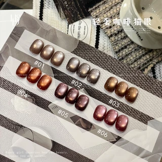XEIJAYI 15ml-สไตล์ใหม่Luxury Rose Coffee Brown Cat Eye Gelยาทาเล็บ,ยาวนาน Shining