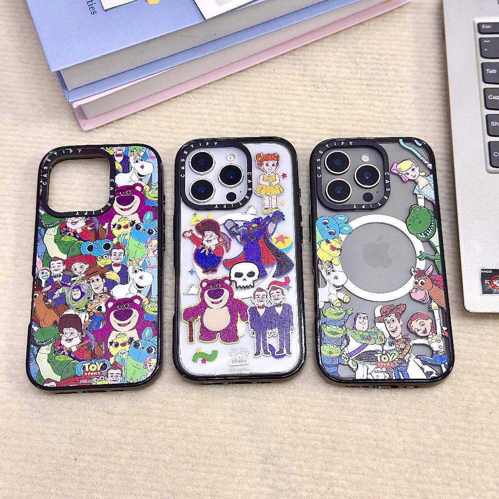 Toy Story mix CT ป้องกันการกระแทกใหม่อะคริลิคฝาครอบแม่เหล็กเข้ากันได้สําหรับ iphone13 14 15 16 17 air plus promax เคสป้องกัน