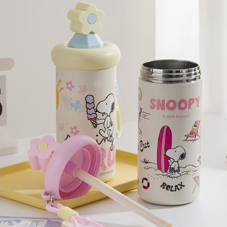 Snoopy แก้วกาแฟ สแตนเลส แก้วเก็บความเย็น เก็บได้ทั้งความร้อน แก้วเยติน่ารัก ราคา ถูกที่สุด ดีลบีเคเค แกลเลอรีภาพที่ 2