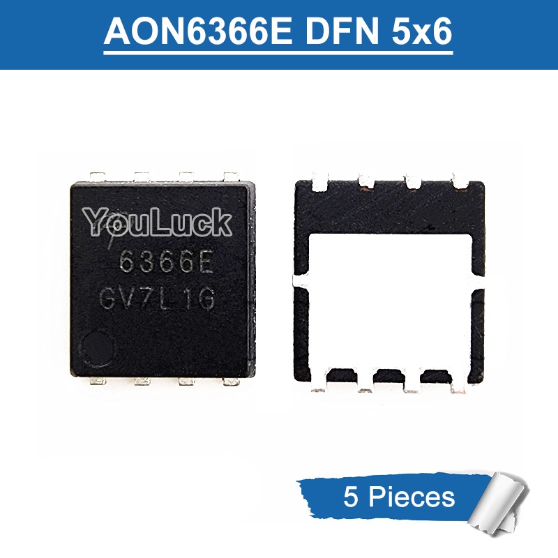 5 ชิ้น AON6366E 6366E DFN 5x6-8 30V/34A N-Channel MOSFET ใหม่เดิม