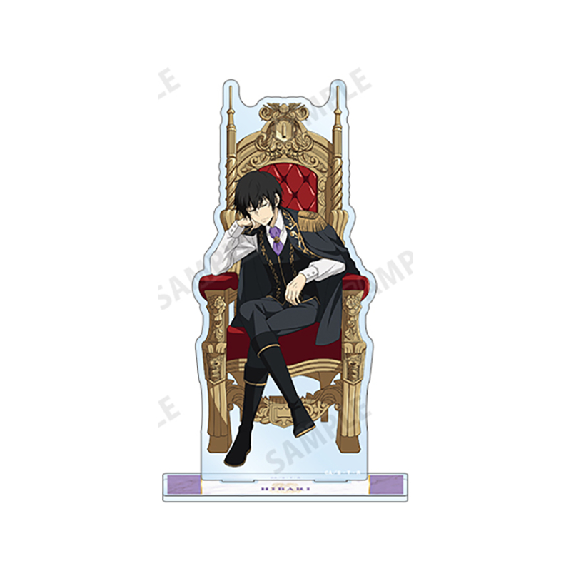 เซ็ต HITMAN REBORN! เคียวยะ ฮิบาริ แท่นอะคริลิก + เข็มกลิตเตอร์ 2 ด้าน ของสะสม ของขวัญคนรักอนิเมะ