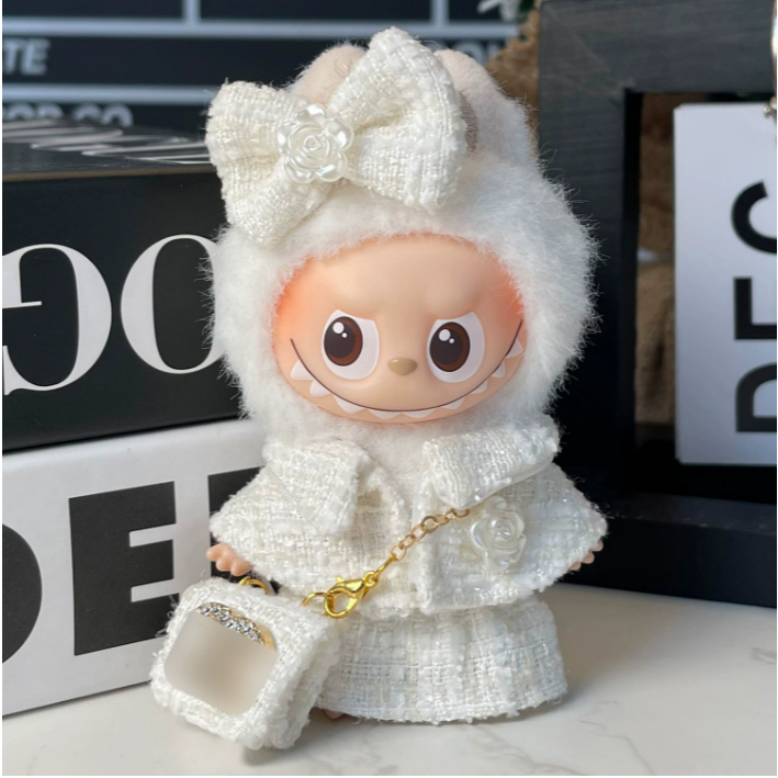 เฉพาะเสื้อผ้าเหมาะสําหรับ4.0มินิมินิลาบูลาบู รุ่นที่สี่หัวใจรหัสด้านล่างเสื้อผ้าเด็กหมวกฟางชุดสูท - รูปที่ 2