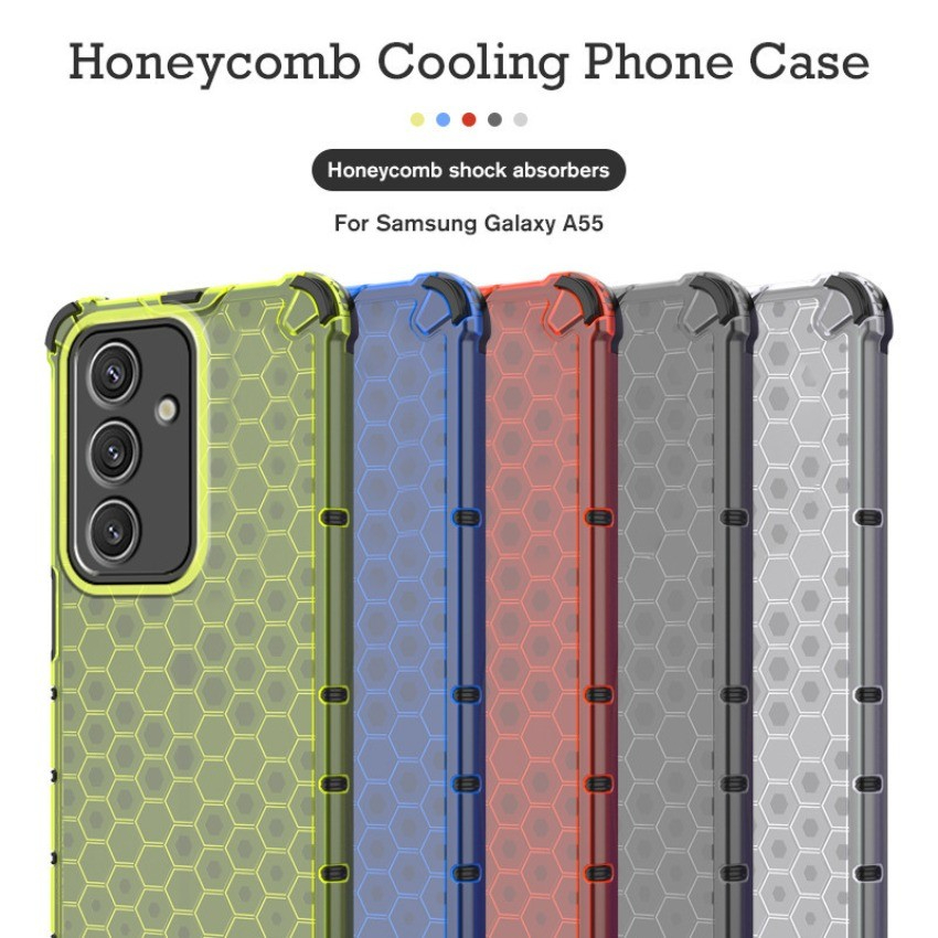 SAMSUNG สําหรับSamsung Galaxy S26 S25 S24 S23 S22 S21 FE Plus Ultra Edge A7 2018 Honeycomb Hybrid Ar