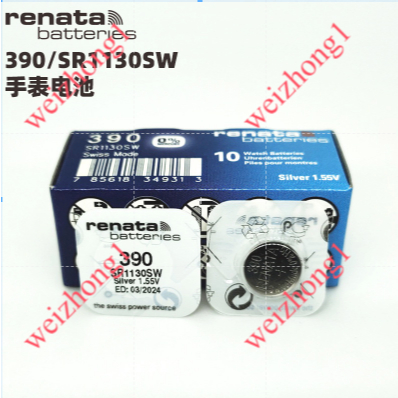 Swiss Renata 390 sr1130sw แบตเตอรี่นาฬิกา swatch ควอตซ์ นาฬิกาอิเล็กทรอนิกส์แบตเตอรี่ปุ่ม