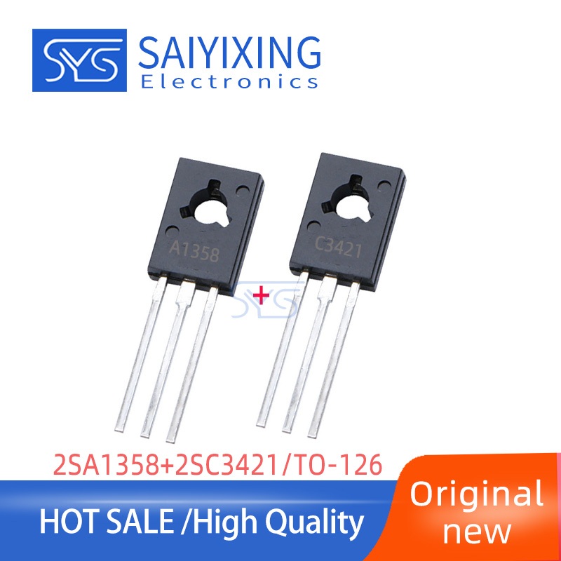 5 คู่ (5 ชิ้น 2SA1358 + 5 ชิ้น 2SC3421) Original A1358 C3421 TO-126 เครื่องขยายเสียงหลอดจับคู่