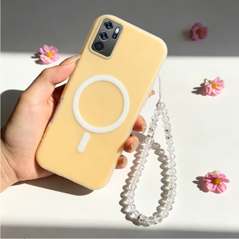 2 in 1 สําหรับ OPPO Reno 5 6 4g a16 A16K reno 6z 5g reno6 z 5g เคสโทรศัพท์สร้อยข้อมือมุกเปลือกแข็งสํ