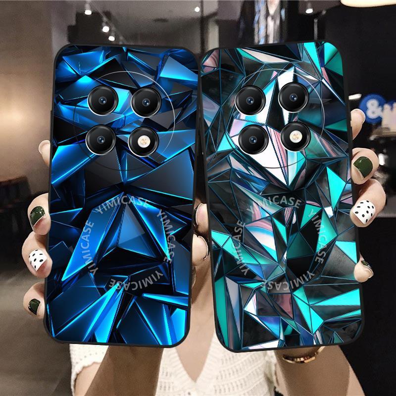 สําหรับ Huawei Nova 14i Y91 12i 13i Y90 Y73 Y72 Y71 Y70 Y62 Y61 SE PRO เรขาคณิตรูป matte Case Soft C