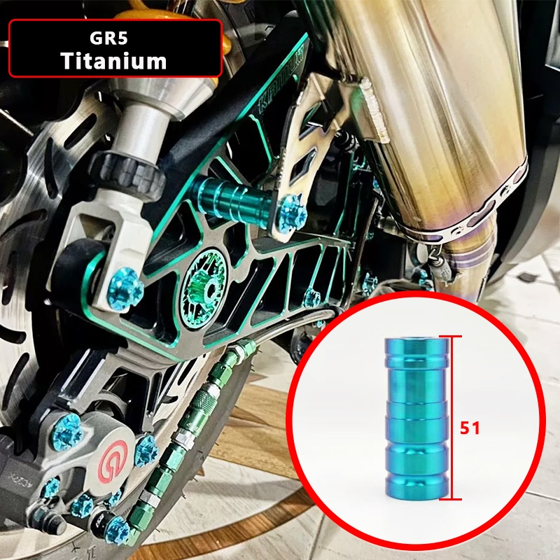 Gr5 TC4 Titanium Forza 350 CNC Swingarm บูชรองรับท่อไอเสีย