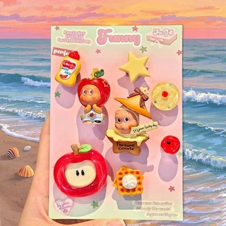 Apple Star People, Dinosaur Star People, Jasmine, Donald Duck, Crocs Accessories DIY Shoe Flower Series ตกแต่งรองเท้าแบบถอดได้