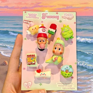 Apple Star People, Dinosaur Star People, Jasmine, Donald Duck, Crocs Accessories DIY Shoe Flower Series ตกแต่งรองเท้าแบบถอดได้