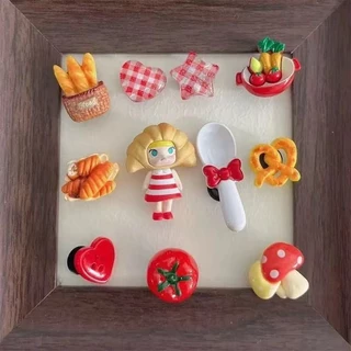 Apple Star People, Dinosaur Star People, Jasmine, Donald Duck, Crocs Accessories DIY Shoe Flower Series ตกแต่งรองเท้าแบบถอดได้