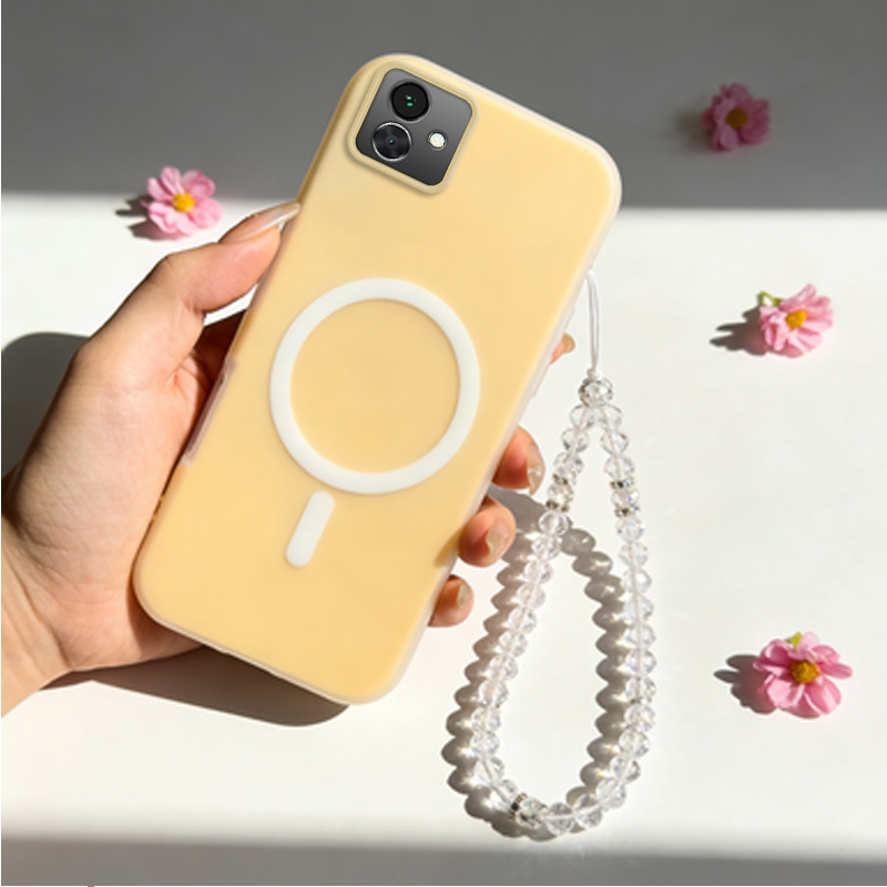 2 in 1 สําหรับ samsung a04 A06 A17 A07 a04s a04e 5g a05s a05 a06 a16 เคสโทรศัพท์สร้อยข้อมือมุกเปลือก