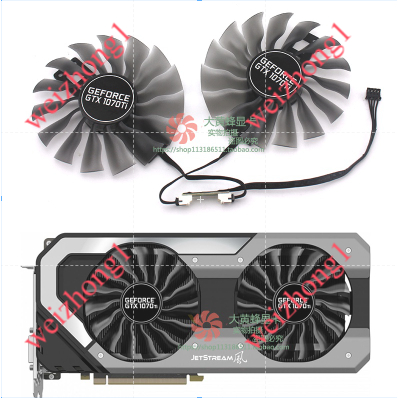 GeForce 1070 PLIT/Tongde GTX Ti 8GB พัดลมระบายความร้อนกราฟิก JetStream pxb8