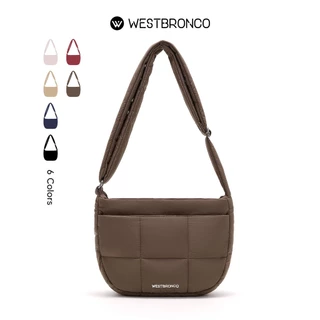 WESTBRONCO รุ่น Dorayaki (โดรายากิ) – กระเป๋าสะพายข้าง/สะพายไหล่ ความจุเยอะ ช่องเก็บของหลายช่อง ใช้งานได้หลากหลาย เหมาะทั้งเที่ยวและใช้ในชีวิตประจำวัน