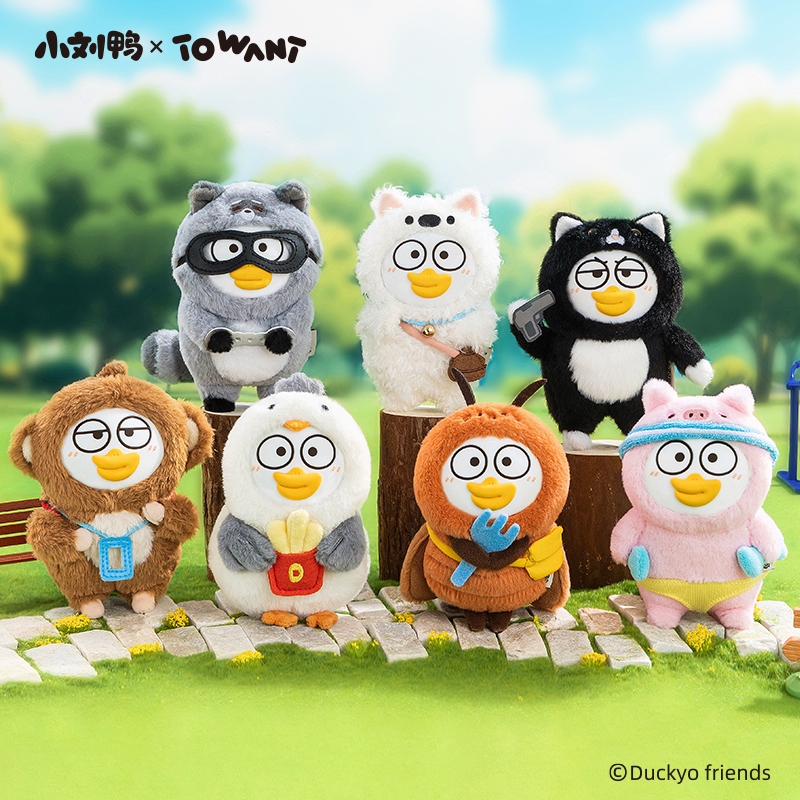 ⚡เตรียมการจัดส่ง⚡กล่องสุ่ม Little Liu Duck Animal Life Illustrated Book Series Mystery Box Figure