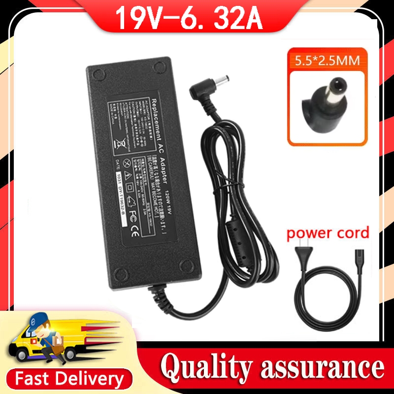 ใหม่ 19V 6.32A 120W 5.5*2.5 มม.แล็ปท็อปอะแดปเตอร์สําหรับ ASUS A550J UX501J อะแดปเตอร์ charger