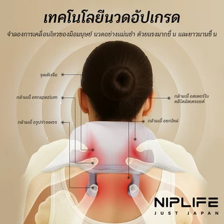 เครื่องนวดคอและไหล่อัตโนมัติ NIPLIFE 12, เครื่องนวดคอ/ไหล่/สะโพก/ขา, เครื่องนวดคอและไหล่, คอ