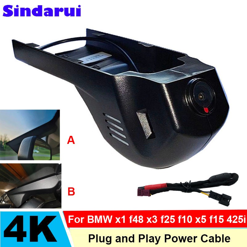 4K ด้านหน้าและ 1k กล้องด้านหลัง Wifi รถ DVR OEM สําหรับ BMW 1/2/3/5/7 Series X1/X3/X5 f10 f15 f20 f2