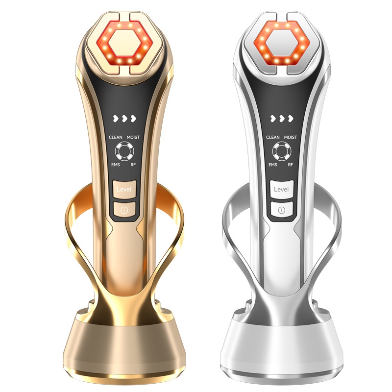 ใหม่ Face Lifting and Firming Rejuvenation RF Beauty Device Home Face Device EMS Microcurrent Beauty