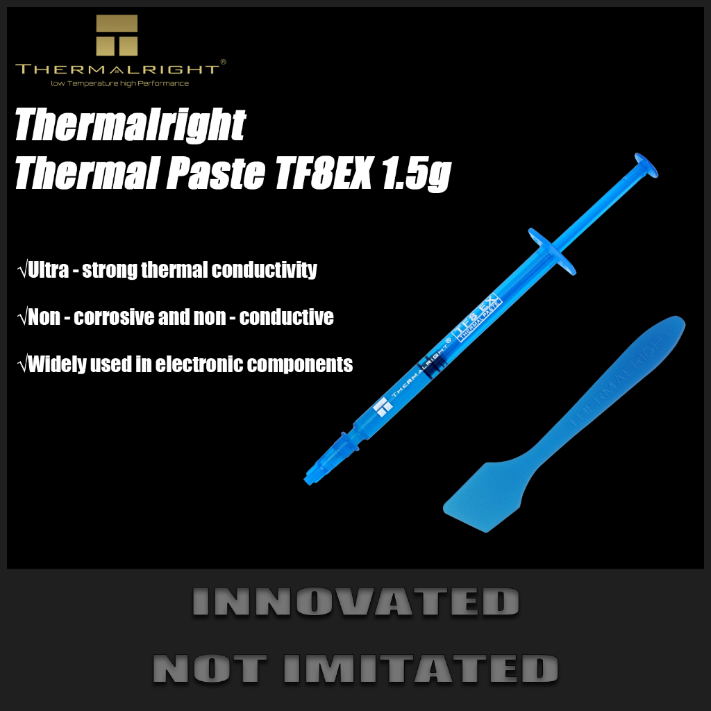 Thermalright TF8 EX 1.5g วางความร้อนความร้อนสําหรับแล็ปท็อปและพีซีเดสก์ท็อปการนําความร้อน 14 W/mK