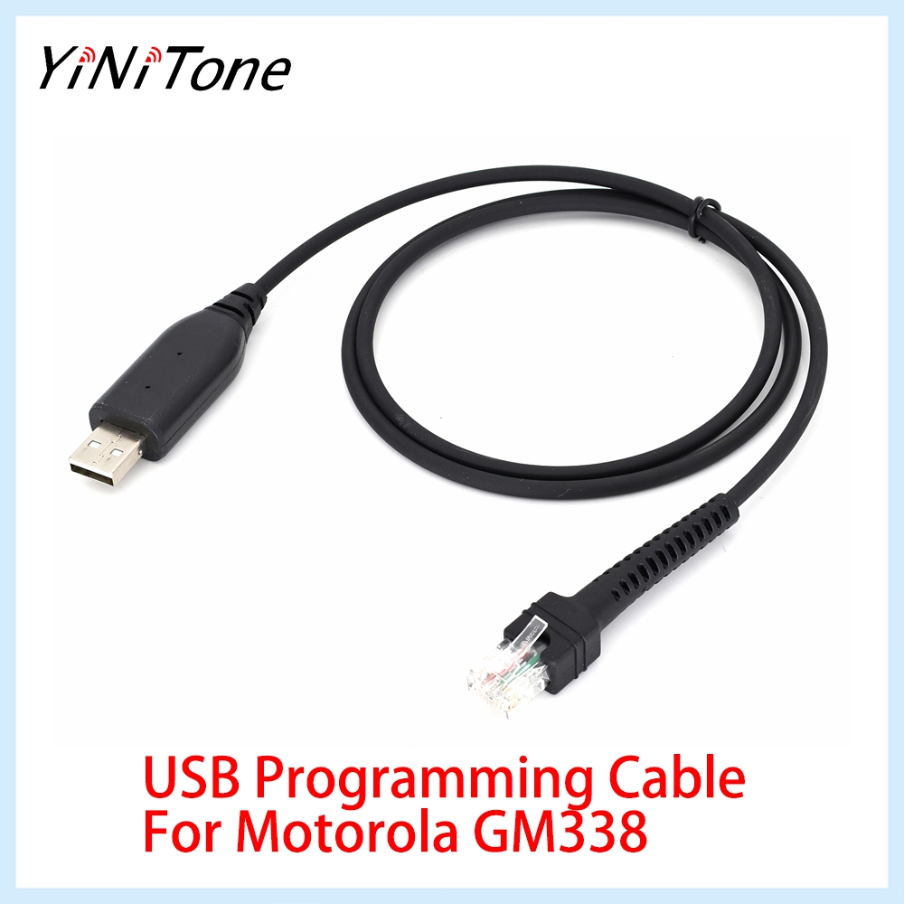 Motorola วิทยุสายการเขียนโปรแกรม USB สําหรับ CM200 CM300 PM400 GM340 GM360 GM300 GM338, ไม่มีกล่องที่ต้องการ Universal Cable