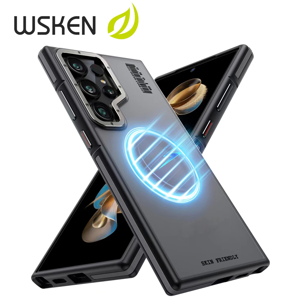 【NEW】WSKEN การป้องกันการตก Magnetic เคสโทรศัพ สำหรับ Samsung S26Ultra S25Ultra แมทท์ ป้องกันลายนิ้วมือ S24Ultra ชาร์จเร็ว Phone Case กันกระแทก กันรอย