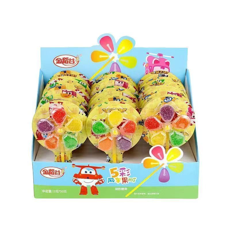 swoot ลูกอมฟันรูปกังหัน รสผลไม้รวม ฮาลาล รับรอง FDA 1 กล่องมี 30 อัน | ขนมเคี้ยวหนึบ น่ารัก สุดคุ้ม