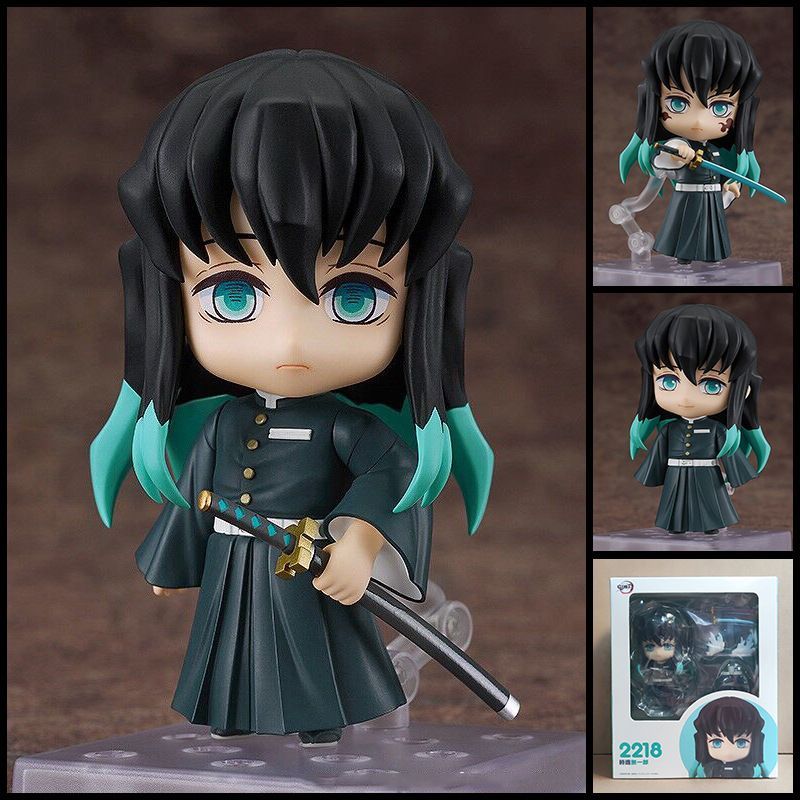 ☎️2218 Shitotsu Muichiro รุ่น Q ของขวัญ Nendoroid☎️Demon Slayer Movable Face Change Shitou เครื่องปร