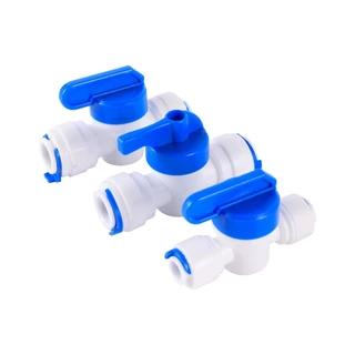 1/4 "3/8" จาก ท่อหลอด Reverse Osmosis Aquarium อุปกรณ์อย่างรวดเร็ว โร ข้อศอกน้ําตรงพลาสติกท่อเชื่อมต่อน้ํา