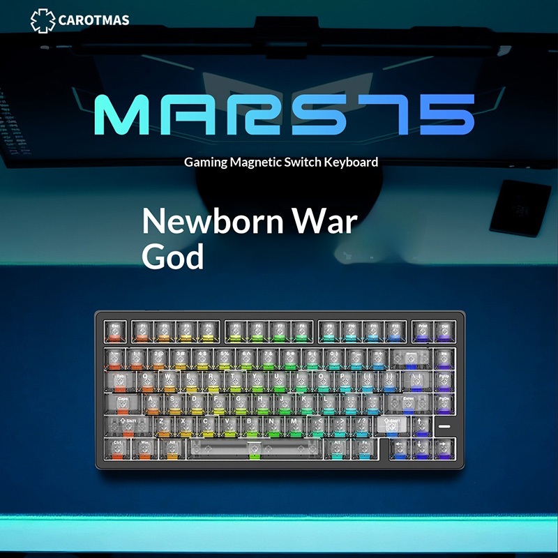 Carotmas Mars75 Magnetic Axis Mechanical Keyboard Pro Gaming และ Esports คีย์บอร์ดเฉพาะ