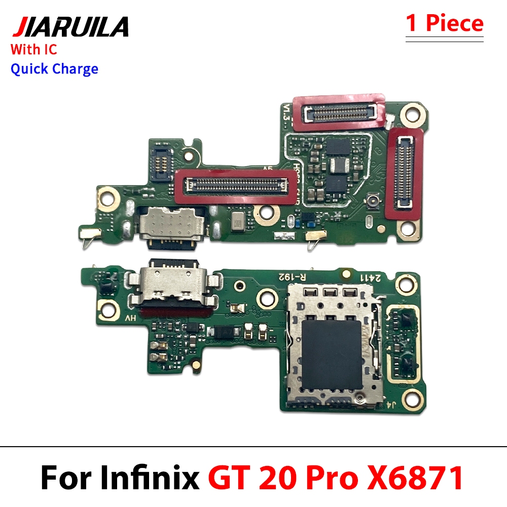 บอร์ดชาร์จสำหรับ Infinix GT 20 Pro X6871 ชาร์จ USB พอร์ตชาร์จ สายเคเบิลยืดหยุ่น