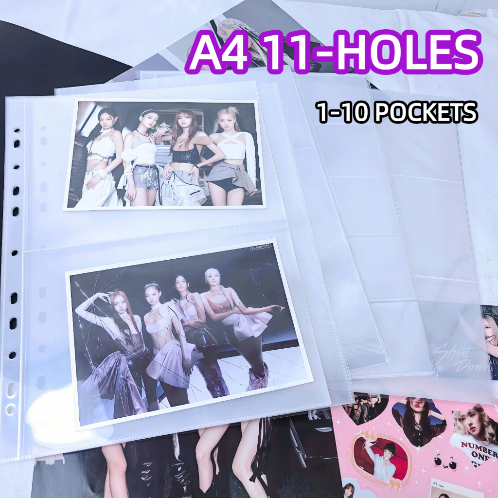 10Pages A4 4Pockets 9Pockets 30Pockets Card Sleeve อัลบั้มภาพ Trading Card Games อัลบั้ม Sleeve Coin