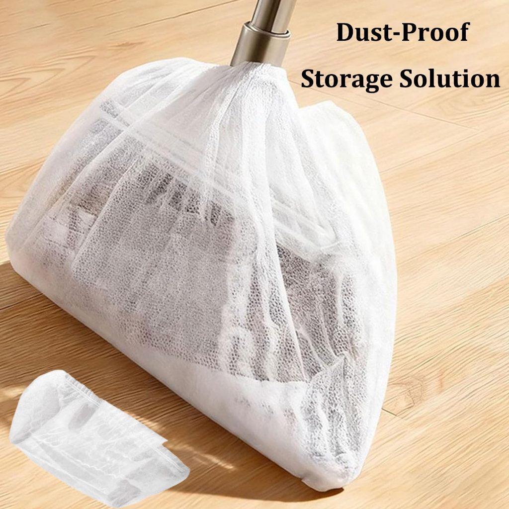 【100 ชิ้น】ปลอกไม้กวาดแบบใช้แล้วทิ้ง ปลอกป้องกันฝุ่นแบบไม่ต้องซัก อุปกรณ์ทำความสะอาด ติดตั้ง/ถอดออกได้ง่าย เหมาะสำหรับไม้กวาดและที่โกยผงแบบมาตรฐาน - รูปที่ 3