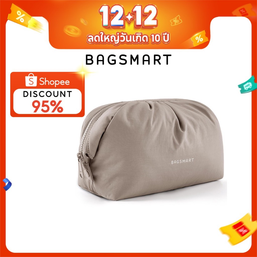 BAGSMART กระเป๋าแต่งหน้า กระเป๋าเดินทาง กระเป๋าแต่งหน้าน่ารัก กระเป๋าเครื่องสําอ