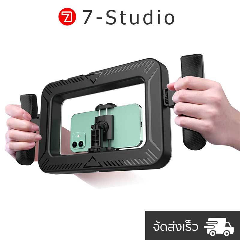 LINIM K03 Ring Light Video Rig เคสด้ามจับมือถือกันสั่น พร้อมไฟ LED สำหรับไลฟ์สด ถ่ายวิดีโอ Vlog