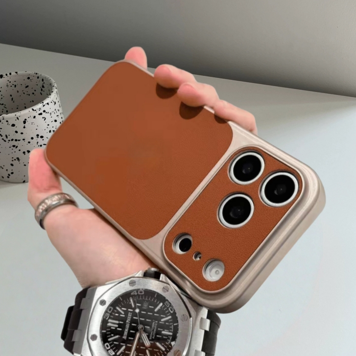 【Large window/Cooling acrylic hard case with ai camera button/Black】เคส compatible for iPhone 12 13 14 15 16 17 pro max case