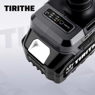 TIRITHE 13MM สว่านไร้สาย Impacrt สว่านไร้แปรงถ่านมืออาชีพ พร้อมแบตเตอรี่สองก้อน