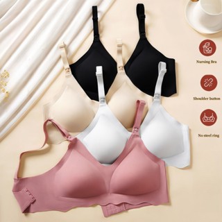 เสื้อชั้นในให้นมบุตร แบบไม่มีโครง นุ่ม ระบายอากาศได้ดี