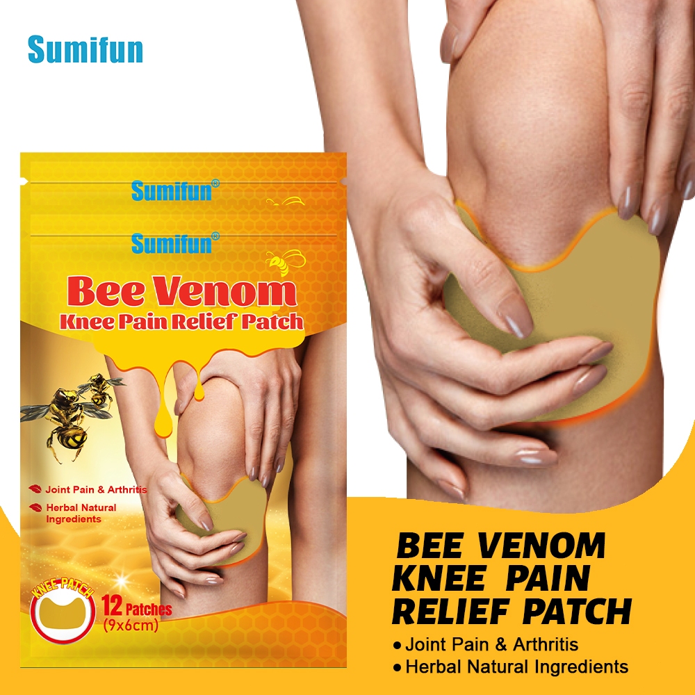 12 ชิ้น Sumifun เข่า Patch บรรเทากล้ามเนื้อ Care Body นวดพลาสเตอร์