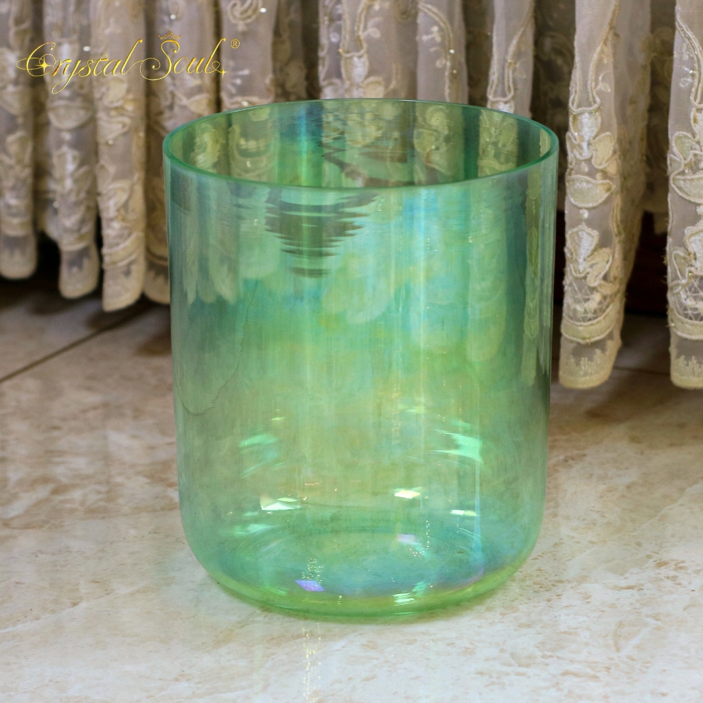 คริสตัล Soul Chakra คริสตัลชามร้องเพลง 432Hz ความถี่คอสมิกพร้อมอุปกรณ์เสริมสําหรับใจและสมาธิและเสียง