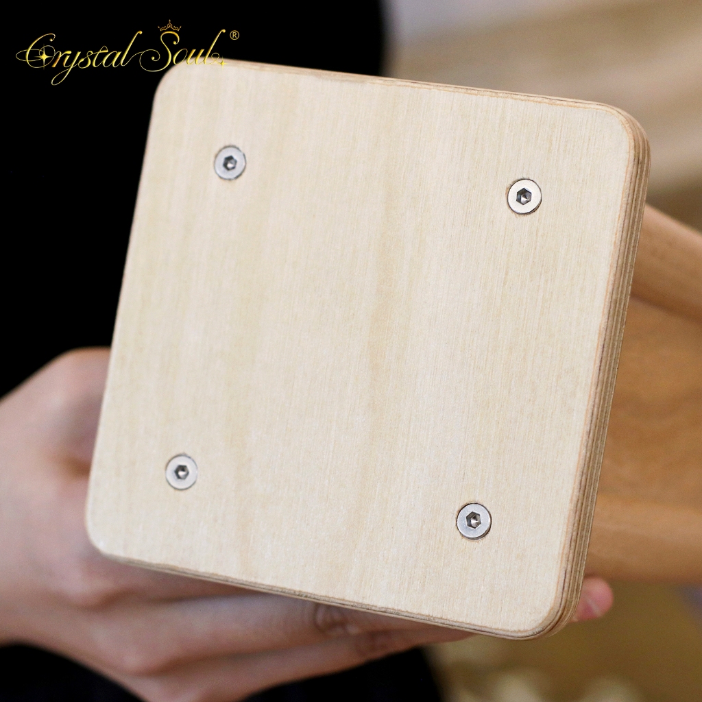 Crystal Soul แท่งฝนไม้ทําด้วยมือล้วนๆ ติดทนนานหนึ่งนาทีสําหรับสมาธิและเสียง Healing - รูปที่ 5