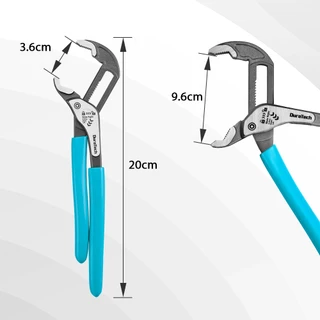 DURATECH 20/25/30CM คีมปั๊มน้ํา คีมปรับด่วน, ล็อคอัตโนมัติ, คีมร่อง, เหล็ก CR-V