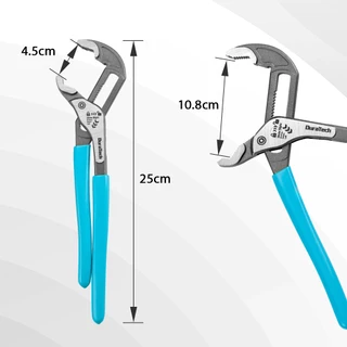 DURATECH 20/25/30CM คีมปั๊มน้ํา คีมปรับด่วน, ล็อคอัตโนมัติ, คีมร่อง, เหล็ก CR-V