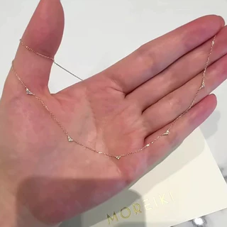 คอโซ่บางสีทองหญิงหรูหรา Niche Gypsophila Embellishment Clavicle CHAIN Daily Commuter ประณีต All-Match Classy สร้อยคอของขวัญสําหรับแฟนแฟนสร้อยคอสร้อยคอ